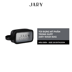 TÚI ĐỰNG MỸ PHẨM TRONG SUỐT JARY WASH BAG SIZE S - MÀU ĐEN