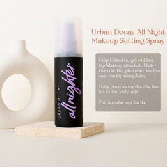 Urban Decay Set 2 Món Xịt Khóa Nền All Nighter Long Lasting 118ml + All Nighter Vitamin C 15ml