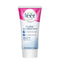 Veet Kem Tẩy Lông Pure Hair Removal Cream - Xanh Dương