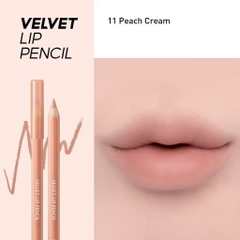 Clio Chì Kẻ Viền Môi Velvet Lip Pencil - 11 Peach Cream + Đồ Chuốt