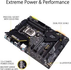 Mainboard ASUS TUF GAMING Z490-PLUS (Intel Z490, Socket 1200, ATX, 4 khe RAM DDR4)