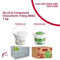 Sô cô la ChocoForm Trắng - GPW-082.1kg - Phiên bản xô nhựa-4016213