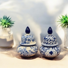 Hũ nắp vẽ VN (dưới 25cm)