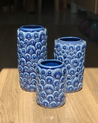 Bình ống trụ đắp sò DB S2