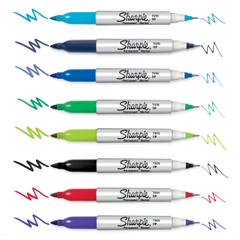Bút lông dầu 2 ngòi (Fine/Ultra) Sharpie Twin Tip