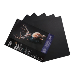 Tập giấy đen vẽ nghệ thuật Mont Marte Black Paper Sketch Pad A4 140gsm