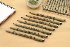 Bút line đi nét linh hoạt, nhiều màu Sakura Pigma Micron PN - Ngòi 0.2mm > 0.5mm