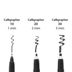 Bút lông vẽ thư pháp chuyên dụng Sakura Pigma Calligrapher - Màu đen