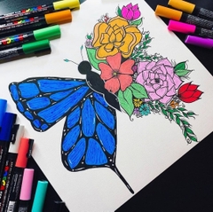 Bút sơn vẽ trên nhiều chất liệu Uni Posca PC-17k (Ngòi XXL Chisel 15.0mm) (Cây lẻ)