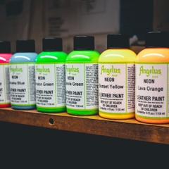 Màu vẽ da, vải Angelus Leather Paint Neon 29.5ml (1Oz)