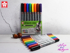 Bút lông dầu 2 đầu vẽ đa chất liệu Sakura Identi Pen - Ngòi 0.4mm / 1.0mm