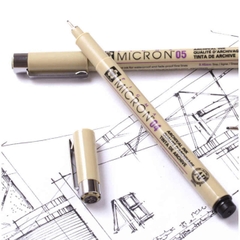 Bút line đi nét vẽ kỹ thuật đủ size Sakura Pigma Micron - Màu đen