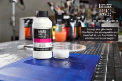 Dung dịch phủ bảo vệ, tăng độ bóng màu acrylic Liquitex Basics Gloss Varnish - 250ml (8.45Oz)