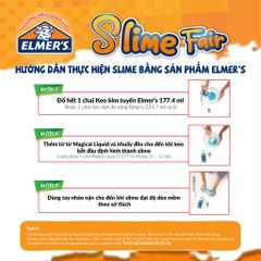 Bộ sản phẩm mini làm slime Elmer’s Washable Color Glue Slime Kit – Xanh lá (Green)