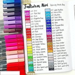 Bút lông màu nước vẽ nghệ thuật Sakura Koi Coloring Brush Pen - Ngòi cọ