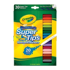 Bộ bút lông màu, có thể rửa được Crayola Super Tips Washable Markers