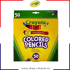 Bộ bút chì màu cho bé tập vẽ tranh Crayola Colored Pencils - 50 Màu