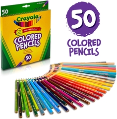 Bộ bút chì màu cho bé tập vẽ tranh Crayola Colored Pencils - 50 Màu