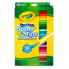 Bộ bút lông màu, có thể rửa được Crayola Super Tips Washable Markers