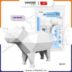 Bộ kit DIY Mô hình giấy 3D Capybara tự láp ráp (MH-01)