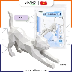 Bộ kit DIY Mô hình giấy 3D Cat tự láp ráp (MH-02)