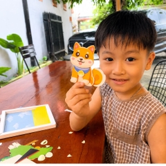 Bộ Kit DIY Tranh xếp lớp 3D Sheep sáng tạo cho bé (LP-02)