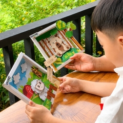 Bộ Kit DIY Tranh xếp lớp 3D Bear sáng tạo cho bé (LP-03)