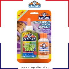 Bộ sản phẩm mini làm slime Elmer’s Washable Color Glue Slime Kit – Xanh lá (Green)