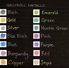 Bút bi Gel ánh kim viết thiệp Sakura Gelly Roll Metallic - Ngòi 0.4mm