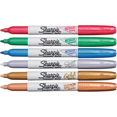 Bút lông dầu mực ánh kim Sharpie Metallic - Gold (Màu nhũ vàng)