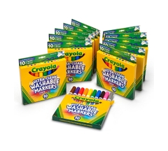 Bộ bút lông màu, có thể rửa được Crayola Ultra-Clean Washable Markers - 12 Màu