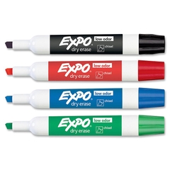 Bút lông viết bảng không mùi Expo Low Odor, Chisel 4.5mm - Đỏ (Red)
