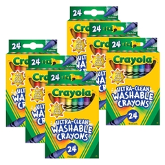 Bộ bút sáp màu, có thể rửa được Crayola Ultra-Clean Washable Crayons - 24 Màu