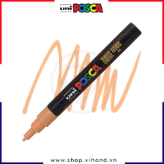 Bút sơn vẽ đa chất liệu Uni Posca Paint Marker PC-3M Fine - Light Orange