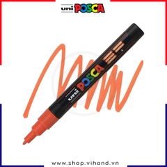 Bút sơn vẽ đa chất liệu Uni Posca Paint Marker PC-3M Fine - Orange (Cam)