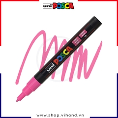 Bút sơn vẽ đa chất liệu Uni Posca Paint Marker PC-3M Fine - Pink (Hồng)