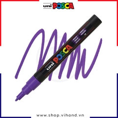 Bút sơn vẽ đa chất liệu Uni Posca Paint Marker PC-3M Fine - Violet (Tím)