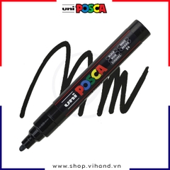 Bút sơn vẽ đa chất liệu Uni Posca Paint Marker PC-5M Medium - Black (Đen)