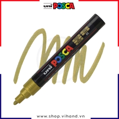 Bút sơn vẽ đa chất liệu Uni Posca Paint Marker PC-5M Medium - Gold