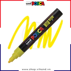 Bút sơn vẽ đa chất liệu Uni Posca Paint Marker PC-5M Medium - Yellow (Vàng)