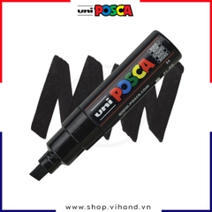 Bút sơn vẽ đa chất liệu Uni Posca Paint Marker PC-8K Bold - Black (Đen)