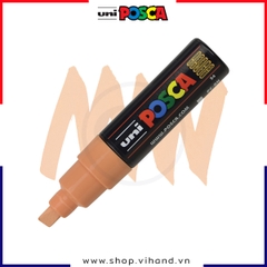 Bút sơn vẽ đa chất liệu Uni Posca Paint Marker PC-8K Bold - Light Orange