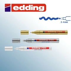 Bút sơn công nghiệp mực gốc dầu Edding 750 Paint Marker - Blue