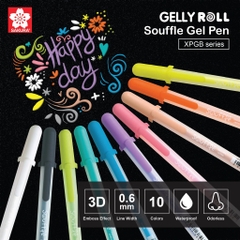 Bút Gel 3D mờ Sakura Gelly Roll Souffle 0.6mm XPGB#936 - Xanh dương (Blue)