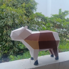 Bộ kit DIY Mô hình giấy 3D Capybara tự láp ráp (MH-01)
