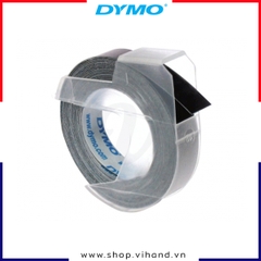 Cuộn nhãn dập nổi Dymo (EM) nhựa PE 9mm x 3m – Đen | 520109