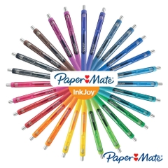 Bút gel đầu bấm Paper Mate InkJoy Gel Medium Point 0.7mm – Màu xanh lơ (Teal Zeal)