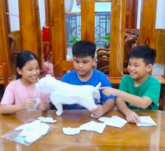 Bộ kit DIY Mô hình giấy 3D Dog tự láp ráp (MH-04)