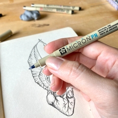 Bút line đi nét linh hoạt, nhiều màu Sakura Pigma Micron PN - Ngòi 0.2mm > 0.5mm