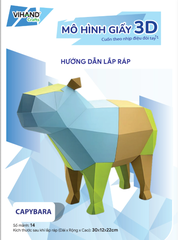 Bộ kit DIY Mô hình giấy 3D Capybara tự láp ráp (MH-01)